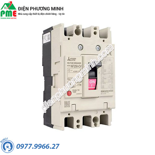 Cầu dao tự động MCCB Mitsubishi NF250-CV 3P 250A