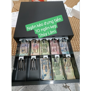 Ngăn kéo đựng tiền 10 ngăn kẹp RoCo RC-409