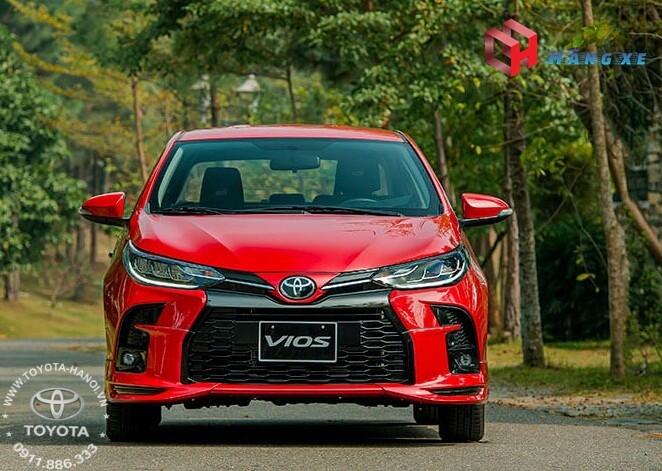 NGoại thất đầu xe Toyota Vios GRS màu đỏ