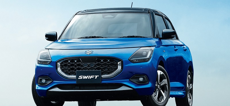 Hình ảnh phần đầu của xe Suzuki Swift Hybrid