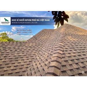 Ngói lợp bitum phủ đá dạng đa tầng EW004-BITUM-DN màu vàng cát