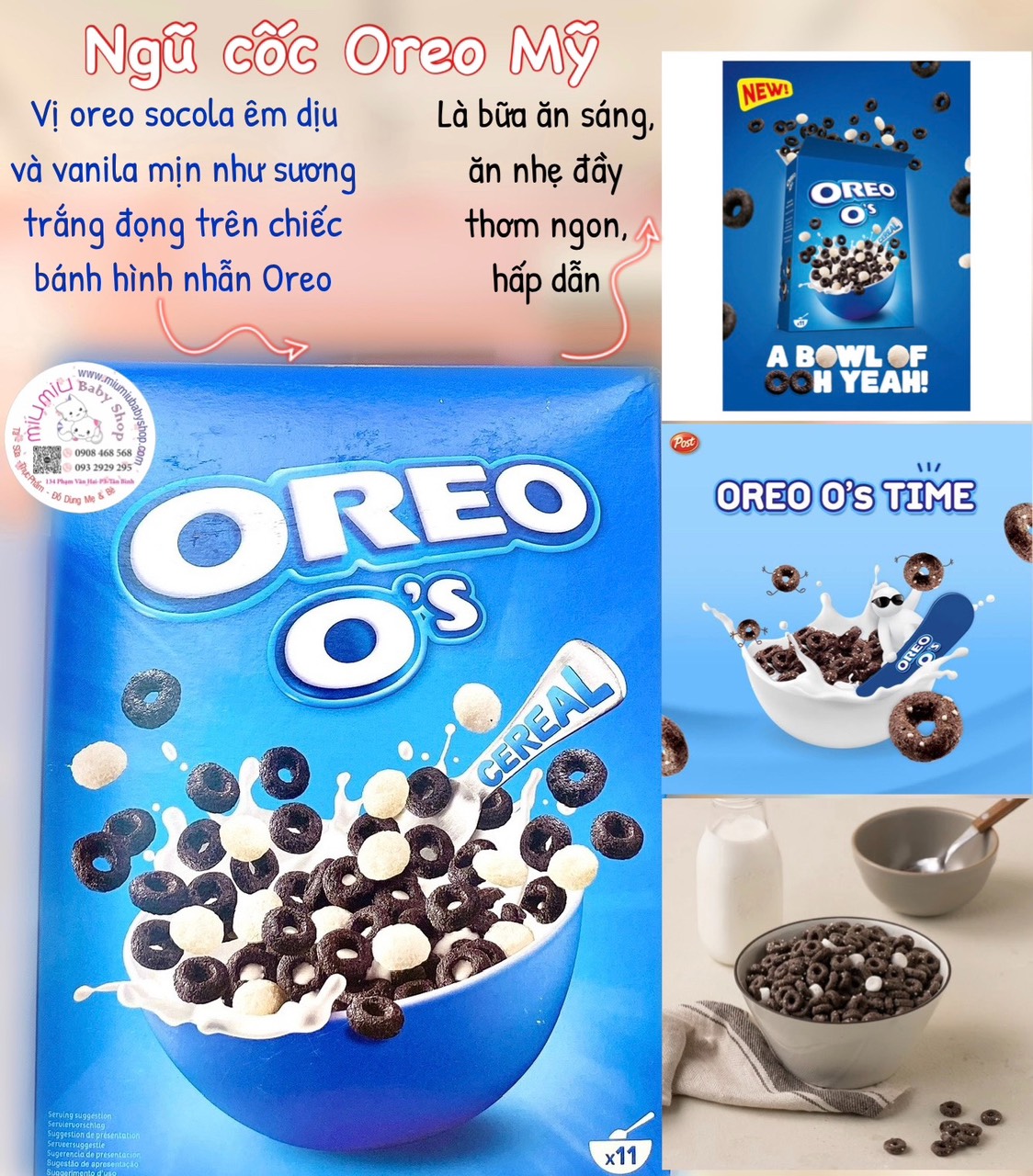 Ngũ cốc Oreo Mỹ