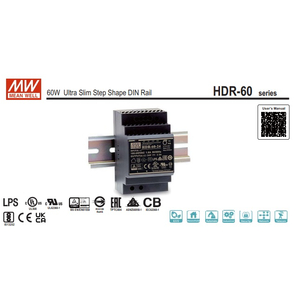 Nguồn MEAN WELL HDR-60-5, HDR-60-12, HDR-60-15, HDR-60-24,HDR-60-48