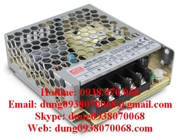 Nguồn MEAN WELL LRS-50-3.3, LRS-50-5, LRS-50-12, LRS-50-15, LRS-50-24, LRS-50-36, LRS-50-48