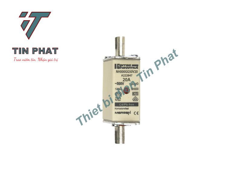 CẦU CHÌ MERSEN NH000GG50V20 500V 20A