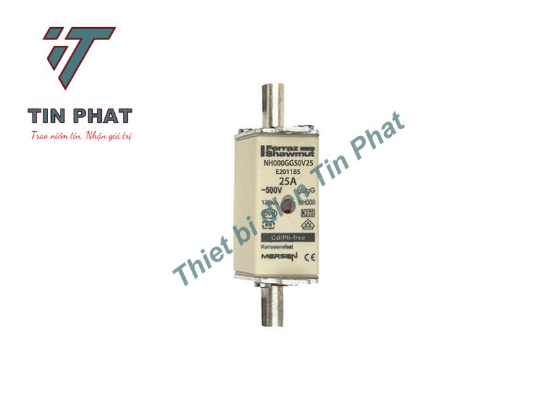 CẦU CHÌ MERSEN NH000GG50V25 500V 25A