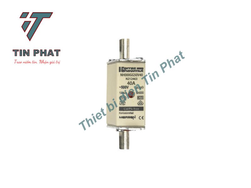 CẦU CHÌ MERSEN NH000GG50V40 500V 40A