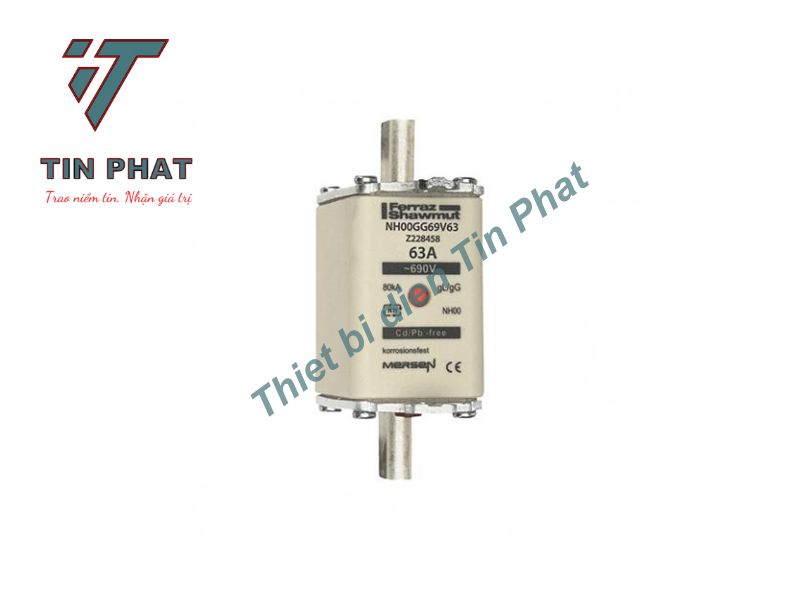 CẦU CHÌ MERSEN NH00GG69V63 690V 63A