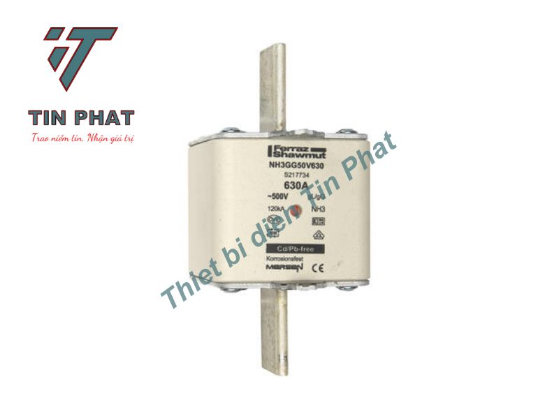 CẦU CHÌ MERSEN NH3GG50V630 500V 630A