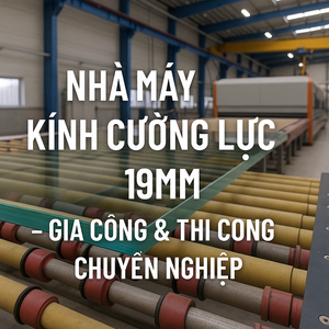 🎯 NHÀ MÁY KÍNH CƯỜNG LỰC 19MM – GIA CÔNG & THI CÔNG CHUYÊN NGHIỆP