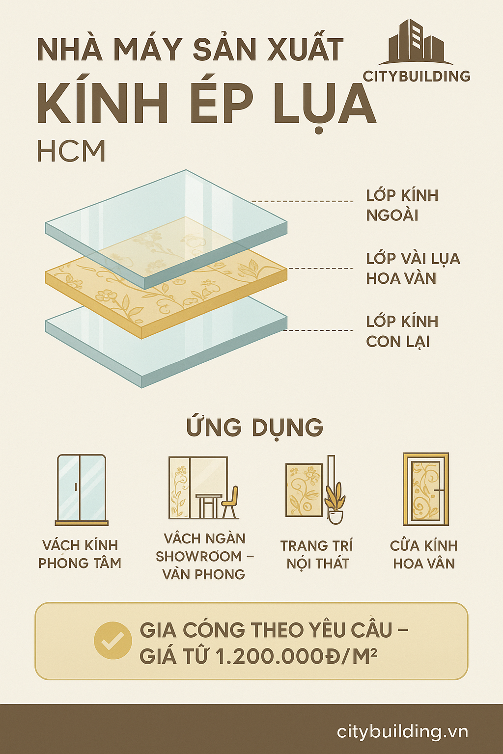 🎯 NHÀ MÁY SẢN XUẤT KÍNH ÉP LỤA HCM | THI CÔNG CHẤT LƯỢNG CAO