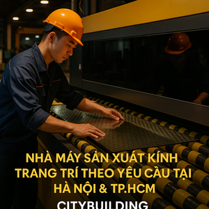 🏭 NHÀ MÁY SẢN XUẤT KÍNH TRANG TRÍ THEO YÊU CẦU CITYBUILDING