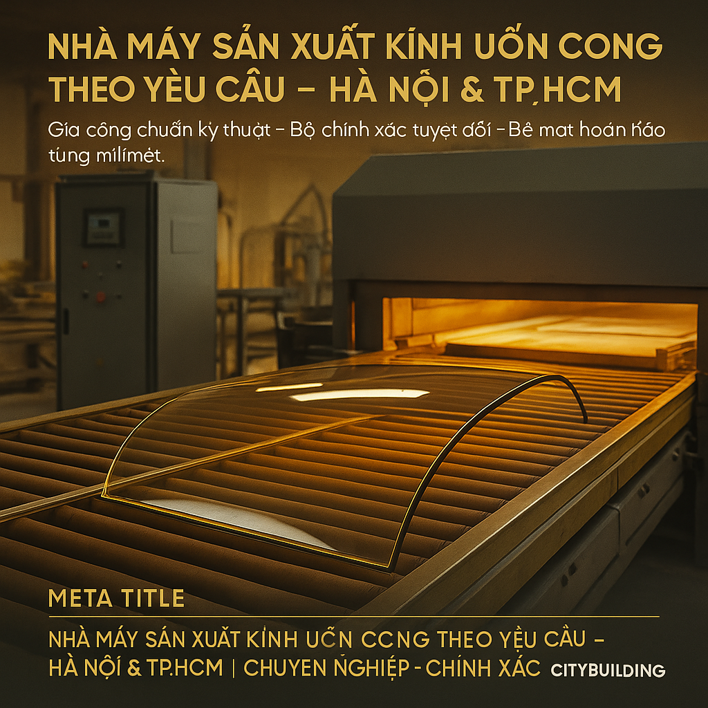 💎✨ NHÀ MÁY SẢN XUẤT KÍNH UẤN CONG THEO YÊU CẦU – HÀ NỘI & TP.HCM | CITYBUILDING ✨💎