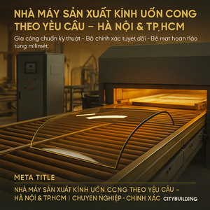 💎✨ NHÀ MÁY SẢN XUẤT KÍNH UẤN CONG THEO YÊU CẦU – HÀ NỘI & TP.HCM | CITYBUILDING ✨💎
