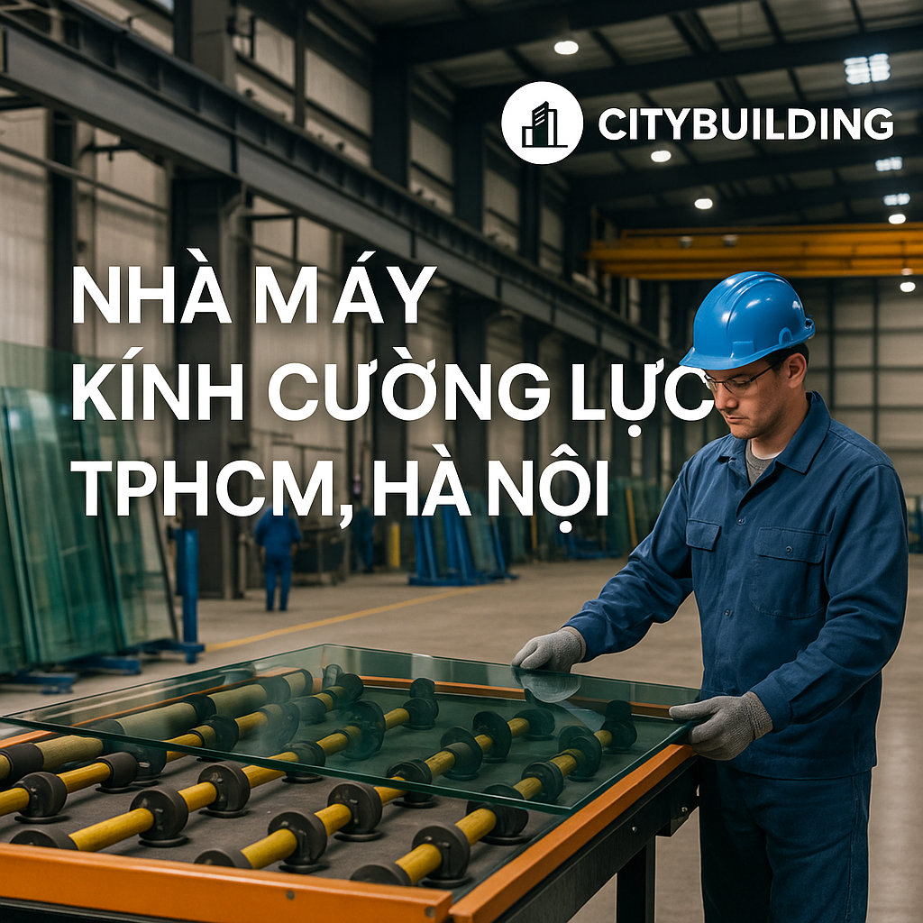 🏗️ NHÀ MÁY SẢN XUẤT THI CÔNG KÍNH CƯỜNG LỰC TẠI HÀ NỘI & TPHCM – CITYBUILDING