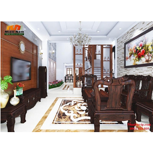 Thi công nhà phố cổ điển anh Lộc Quận 8