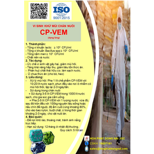 VI SINH KHỬ MÙI CHĂN NUÔI CP-VEM (dạng lỏng)