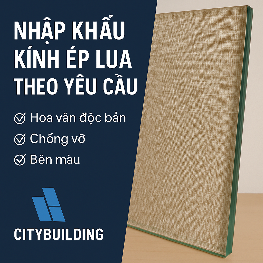 📌 NHẬP KHẨU KÍNH ÉP LỤA THEO YÊU CẦU – CITYBUILDING | HOA VĂN ĐỘC BẢN – CHỐNG VỠ – BỀN MÀU