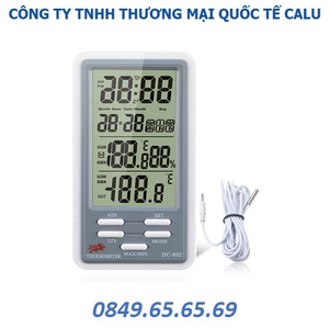 Nhiệt Ẩm Kế Để Bàn Trong Nhà, Ngoài Trời DC802