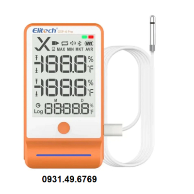 NHIỆT ẨM KẾ TỰ GHI ELITECH GSP-6 PRO