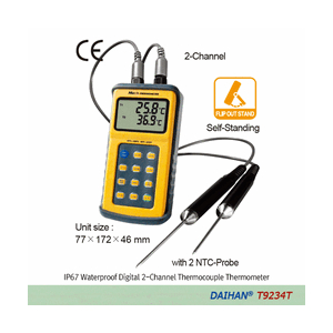 Nhiệt kế điện tử 2 kênh, Daihan, -50℃+300oC