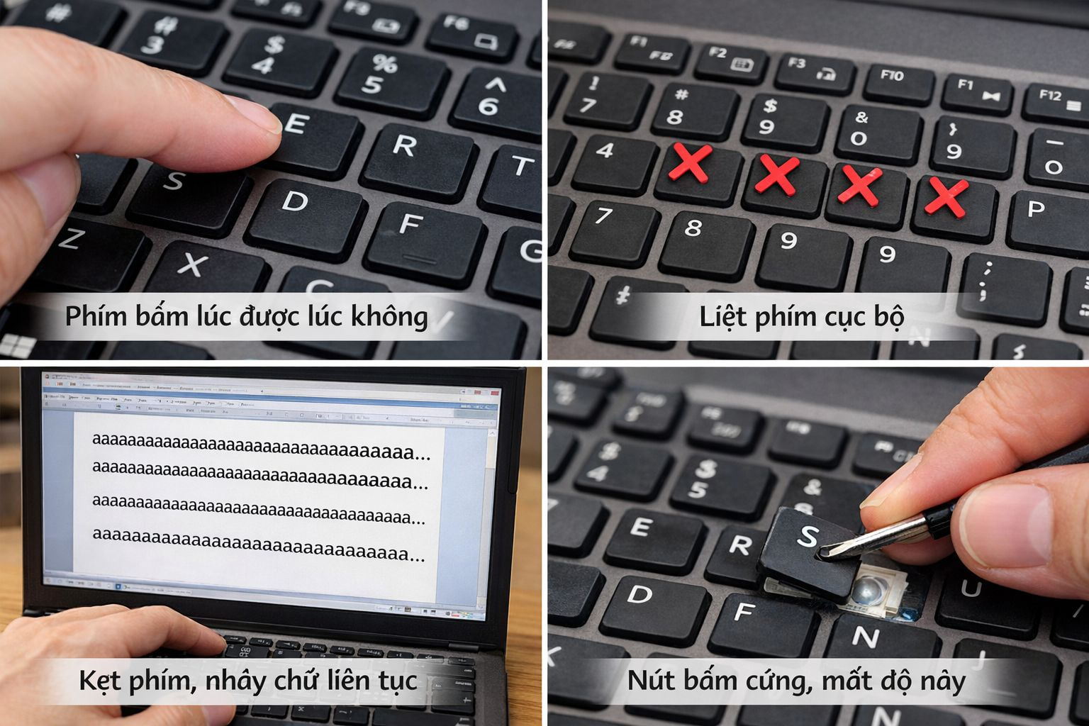 Những dấu hiệu cầu cứu từ bàn phím Laptop bạn không nên ngó lơ