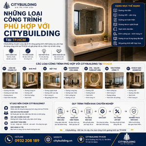 NHỮNG LOẠI CÔNG TRÌNH PHÙ HỢP VỚI CITYBUILDING TẠI TP.HCM