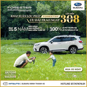 NHỮNG ƯU ĐÃI KHỦNG TRONG THÁNG 3/2026 DÀNH CHO DÒNG XE SUBARU FORESTER 2024 NHẬP THÁI