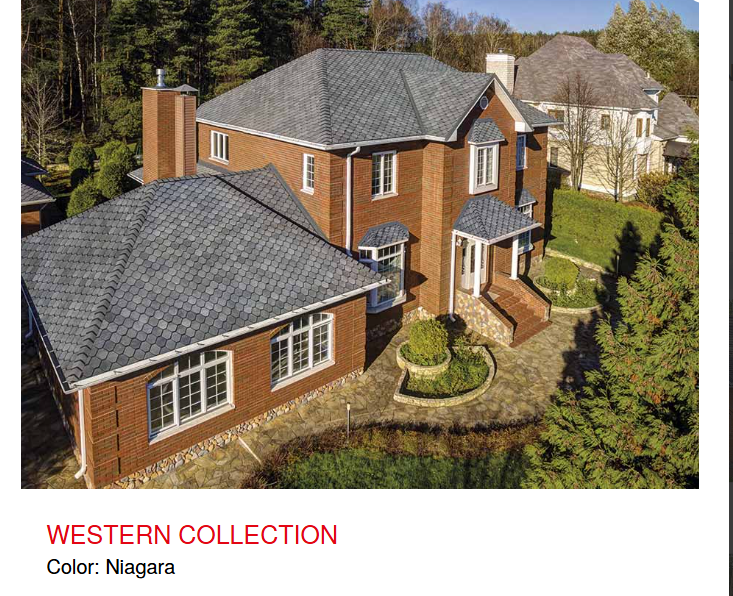 TECH- WESTERN - Ngói lợp bitum phủ đá dạng đa tầng