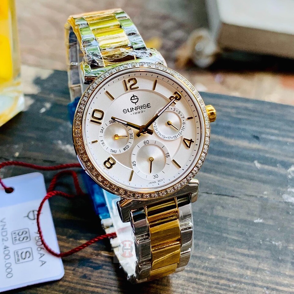 Đồng hồ nữ sunrise 9806aa - skt chính hãng