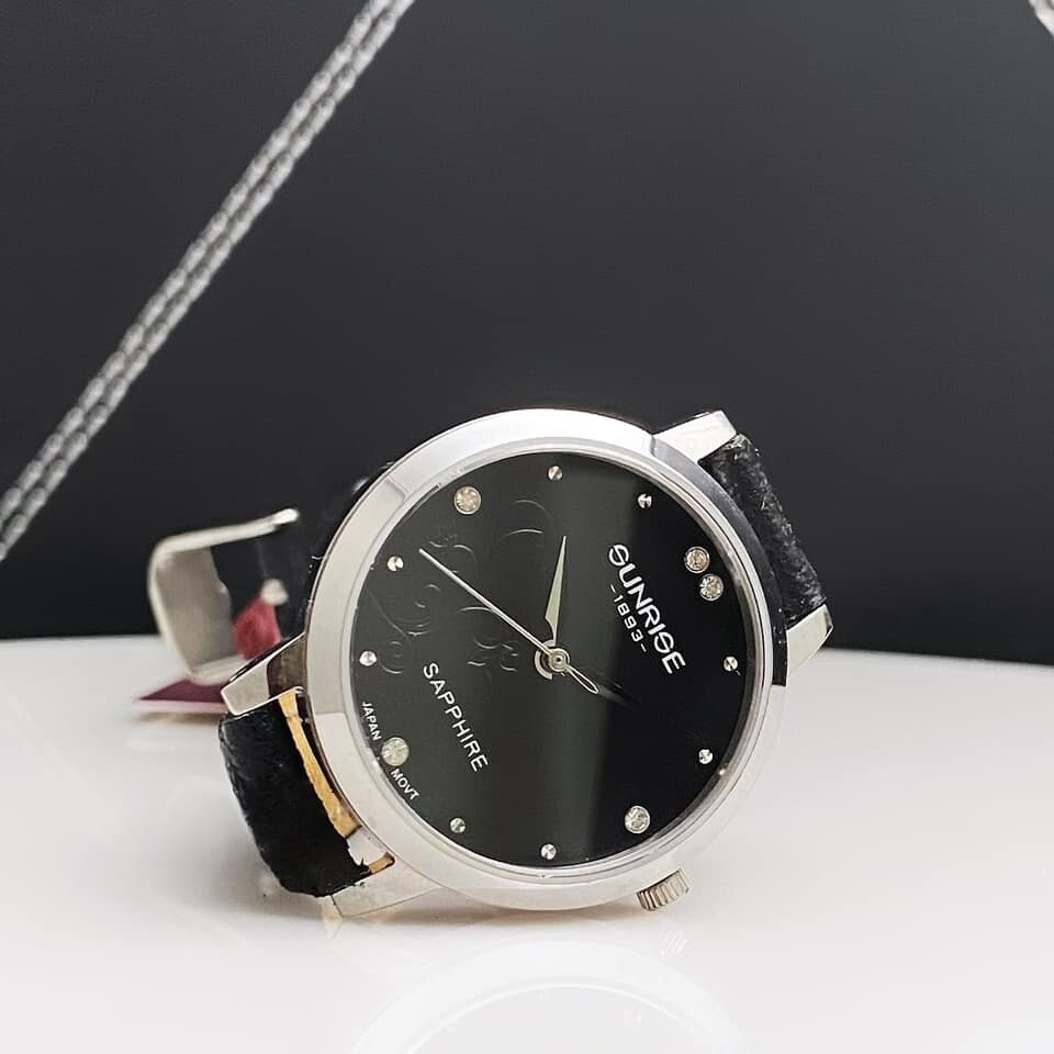 ĐỒNG HỒ NỮ DÂY DA SUNRISE 9950PA
