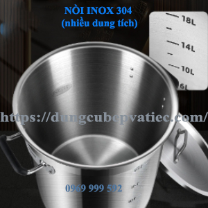 NỒI INOX 304 - 03 ĐÁY - NHIỀU DUNG TÍCH - THÍCH HỢP TRÊN MỌI LOẠI BẾP