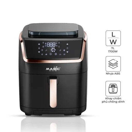 Nồi Chiên Không Dầu Kết Hợp Hấp Magic Eco S07 PRO 7 lít