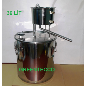 Nồi chưng cất nước hoa hồng, tinh dầu 51 lít đun ga/than/củi/hồng ngoại