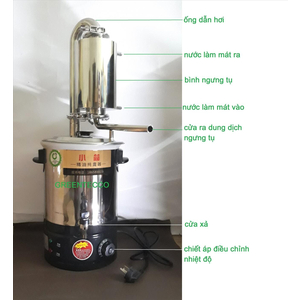 Nồi chưng cất tinh dầu 10 lít dùng điện