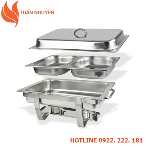 Cho thuê nồi hâm Buffet 2 ngăn - Thuê Dụng cụ Buffet Giá Rẻ