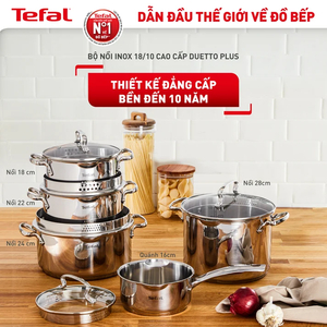 Nồi Inox cao cấp Tefal Duetto Plus 18cm