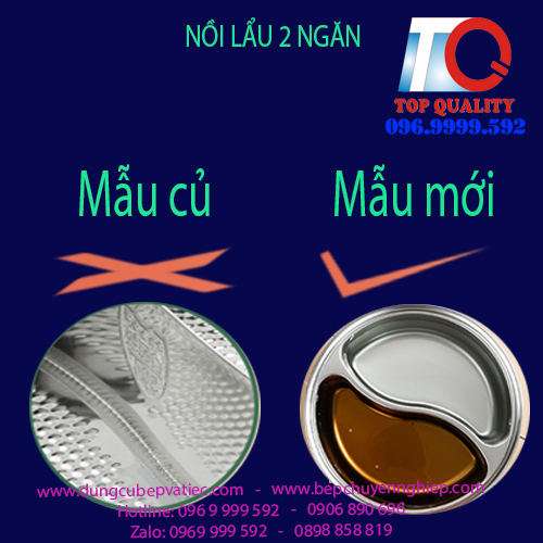 Nồi lẩu 02 ngăn kiểu mới