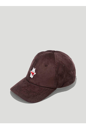 Nón lưỡi trai họa tiết winter bunny phối nhung tăm