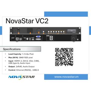NovaStar VC2 – Bộ xử lý hình ảnh LED All-in-One (2 cổng)