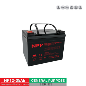 NPP 12V 35Ah Battery NP12-35Ah – Specifications, Applications & Features