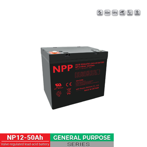 NPP 12V 50Ah Battery – Stable Backup Power, Durable and Safe