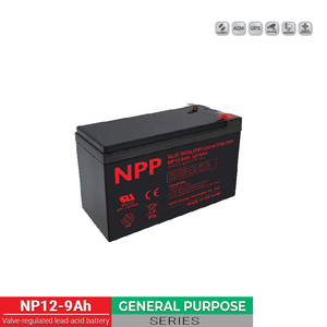 NPP NP12-9Ah 12V 9Ah Battery for UPS, Fire Alarm, Emergency Light
