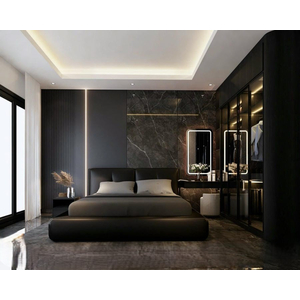 NTTT- Tấm ốp sợi than tre VÂN VẢI cốt trắng 8mm