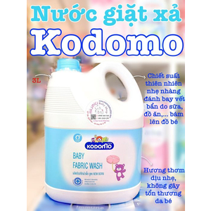 Nước Giặt Xả Quần Áo Kodomo 3 Lít (Màu Xanh) 🇹🇭