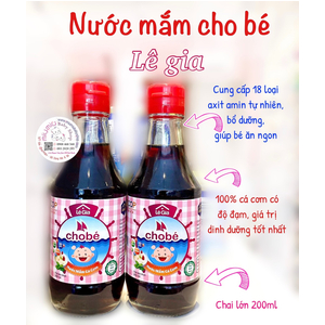 Nước mắm cho bé chai lớn