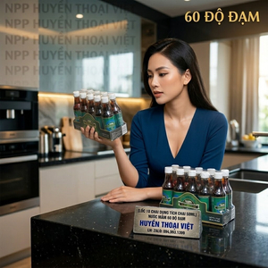 Nước mắm Hạnh Phúc 60 độ đạm 50ml - Lốc 10 chai