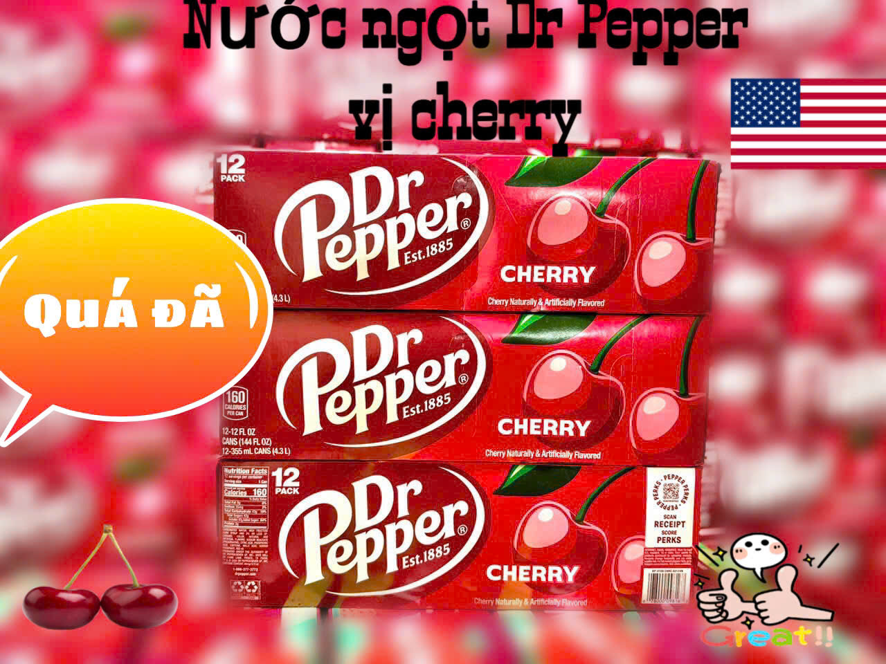 Nước ngọt Dr Pepper vị cherry