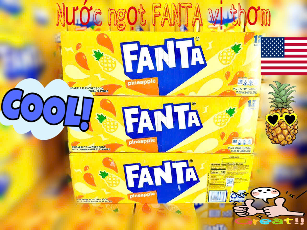 Nước ngọt Fanta vị thơm
