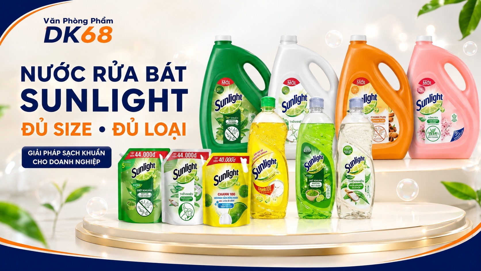 Nước rửa bát sunlight đủ size đủ loại